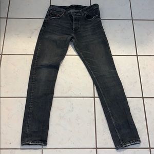 Diesel size 31 black/ dark grey jeans, gently used
